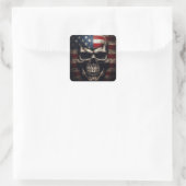 Sticker Carré Drapeau américain (Sac)