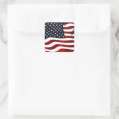 Sticker Carré Drapeau américain (Sac)