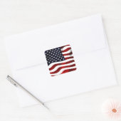 Sticker Carré Drapeau américain (Enveloppe)