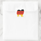 Sticker Carré drapeau américain eskimo (Sac)