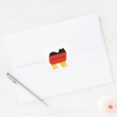 Sticker Carré drapeau américain eskimo (Enveloppe)