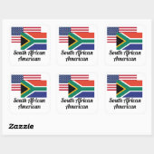Sticker Carré Drapeau Américain Et Sud-Africain (Feuille)