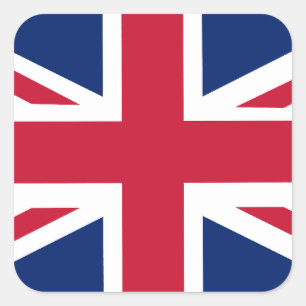 Sticker Carré Drapeau anglais patriotique
