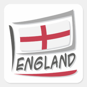 Sticker Carré Drapeau Angleterre Pride X