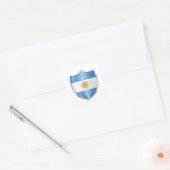 Sticker Carré Drapeau argentin Silver Shield (Enveloppe)