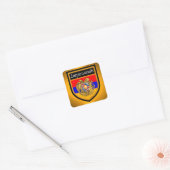 Sticker Carré Drapeau Arménie (Enveloppe)