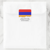 Sticker Carré Drapeau arménien (Sac)