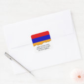 Sticker Carré Drapeau arménien (Enveloppe)