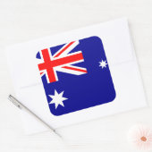 Sticker Carré Drapeau Australie (Enveloppe)