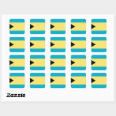 Sticker Carré Drapeau Bahamas (Feuille)
