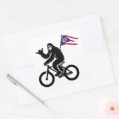 Sticker Carré Drapeau Bigfoot Cycling Ohio (Enveloppe)