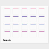 Sticker Carré Drapeau Bisexualité Lgbt Bi Pride (Feuille)