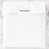 Sticker Carré Drapeau Bisexualité Lgbt Bi Pride (Sac)
