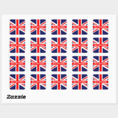 Sticker Carré Drapeau Britannia - Anglais (Feuille)