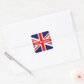 Sticker Carré Drapeau Britannia - Anglais (Enveloppe)