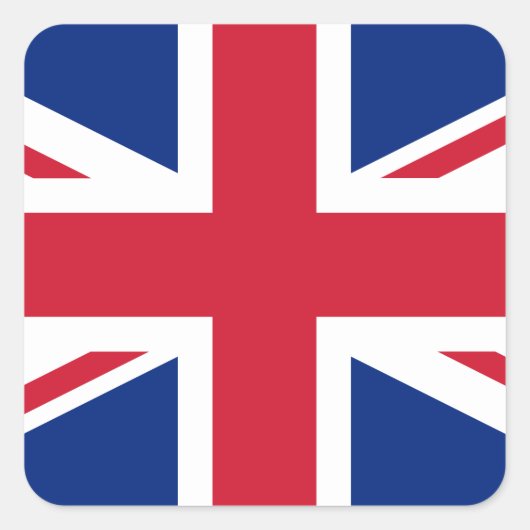 Sticker Carré Drapeau britannique (Devant)
