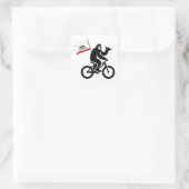Sticker Carré Drapeau californien de Bigfoot Cycling (Sac)