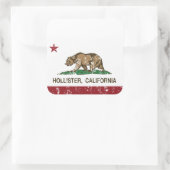 Sticker Carré Drapeau californien Hollister (Sac)
