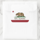 Sticker Carré Drapeau californien Napa (Sac)