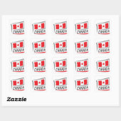 Sticker Carré Drapeau Canada Pride X (Feuille)