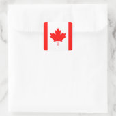 Sticker Carré Drapeau canadien (Sac)