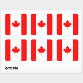 Sticker Carré Drapeau canadien (Feuille)