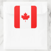 Sticker Carré Drapeau canadien (Sac)