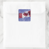 Sticker Carré drapeau canadien (Sac)