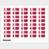 Sticker Carré Drapeau carré (Feuille)