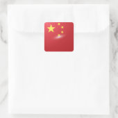 Sticker Carré Drapeau carré chinois (Sac)