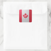 Sticker Carré Drapeau carré du Canada (Sac)
