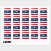 Sticker Carré Drapeau carré thaïlandais (Feuille)