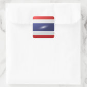 Sticker Carré Drapeau carré thaïlandais (Sac)