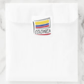 Sticker Carré Drapeau Colombie Pride X (Sac)