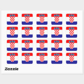 Sticker Carré Drapeau croate (Feuille)