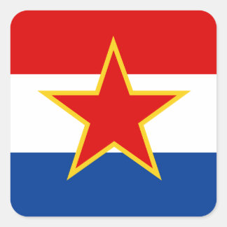 Sticker Carré Drapeau croate, hrvatska zastava