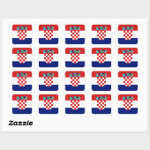 Sticker Carré Drapeau croate - Trobojnica (Feuille)