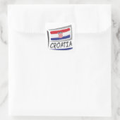 Sticker Carré Drapeau Croatie Pride X (Sac)