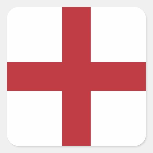 Sticker Carré Drapeau d'Angleterre (Devant)