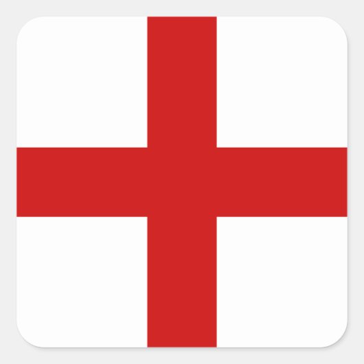 Sticker Carré Drapeau d'Angleterre (Devant)