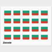 Sticker Carré Drapeau de Bulgarie (Feuille)