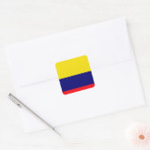 Sticker Carré Drapeau de Colombie (Enveloppe)