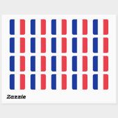Sticker Carré Drapeau de France (Feuille)