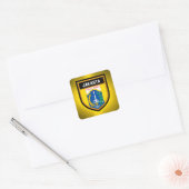 Sticker Carré Drapeau de Jakarta (Enveloppe)