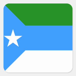 Sticker Carré Drapeau de Jubaland, Somalie