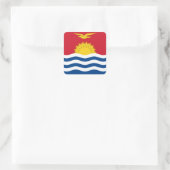 Sticker Carré Drapeau de Kiribati (Sac)