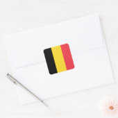 Sticker Carré Drapeau de la Belgique (Enveloppe)