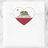 Sticker Carré drapeau de la californie (Sac)