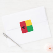Sticker Carré Drapeau de la Guinée Bissau (Enveloppe)