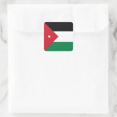 Sticker Carré Drapeau de la Jordanie (Sac)